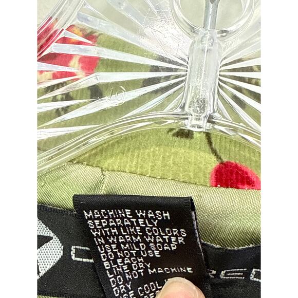 Vintage Inspired Rose Floral Green Corduroy Blazer Jacket Sz M Retro Girl Boss - Picture 6 of 9